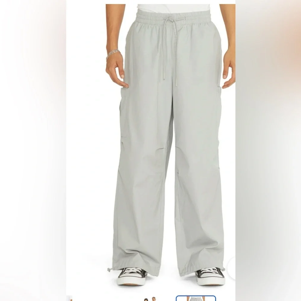 No‎ Boundaries Men’s Gray Parachute Pants! NWT! Size 2XL!